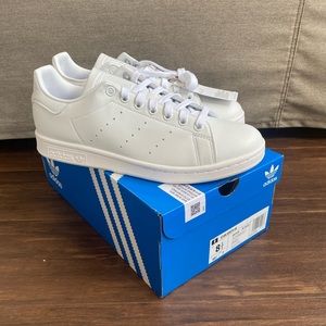 Adidas Stan Smith Vegan NWT All White Size 8.5